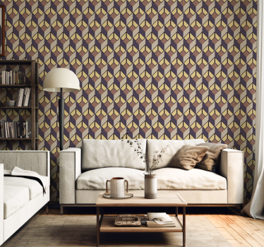 Nappali tapéta retro szürke - TenStickers