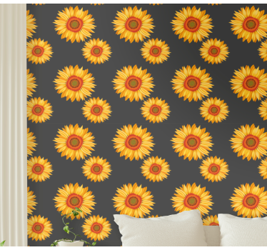 Napraforgó elegancia Tapéta Virágok - TenStickers
