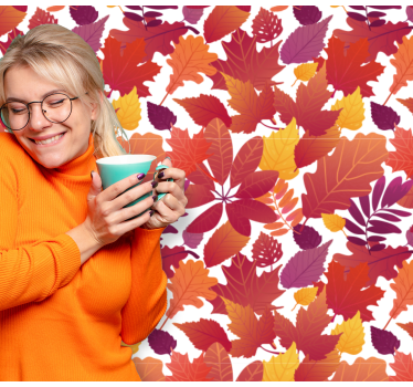 őszi lombozat Tapéta levelek - TenStickers
