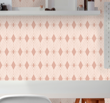 Pasztell deco gyémánt Tapéta Geometriai - TenStickers