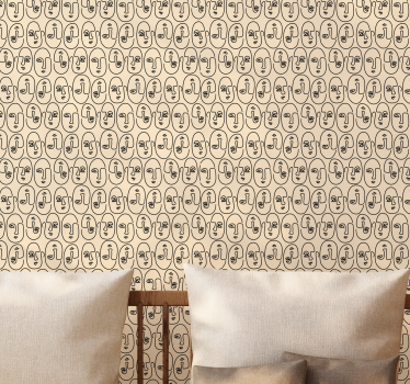 Picasso absztrakt arcok hűvös absztrakt háttérkép - TenStickers
