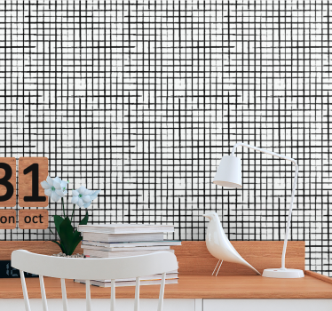 Rácsos minta Tapéta Geometriai - TenStickers