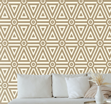 Retro vintage design nappali tapéta - TenStickers