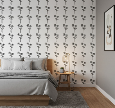 Rózsák párban minimalista design tapéta virágok - TenStickers