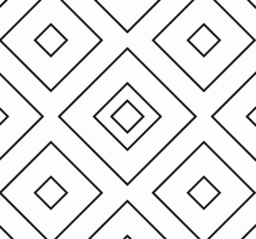 Fekete-fehér gyémántok Tapéta Geometriai - TenStickers