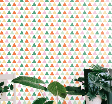 Színes háromszög minta Tapéta Geometriai - TenStickers