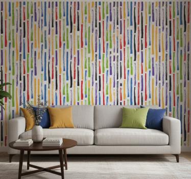 Színes mintás tapéta modern - TenStickers