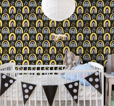 Szivárvány hálószoba háttérkép - TenStickers