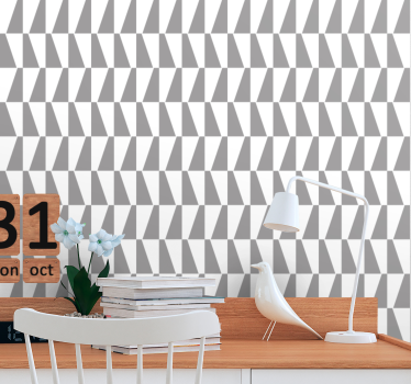 Szürke háromszögek geometriai háromszög tapéta - TenStickers