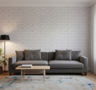 Tapéta geometriai rácsos mintával - TenStickers
