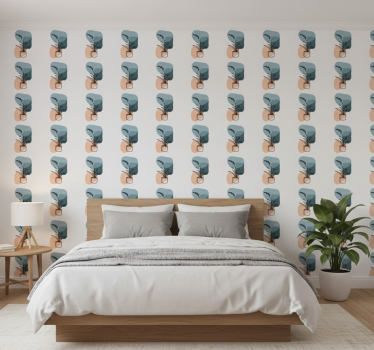 Tapéta virágok minimalista orchideák mintával - TenStickers