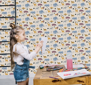 Vadon élő állatok hálószoba háttérkép - TenStickers